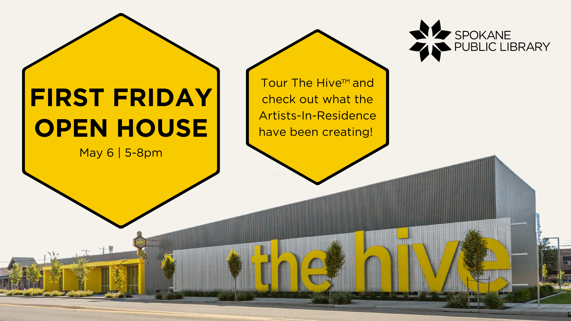 First Friday Open House Reader Board for The Hive (Facebook Cover) (1920 x 1080 px) (1)