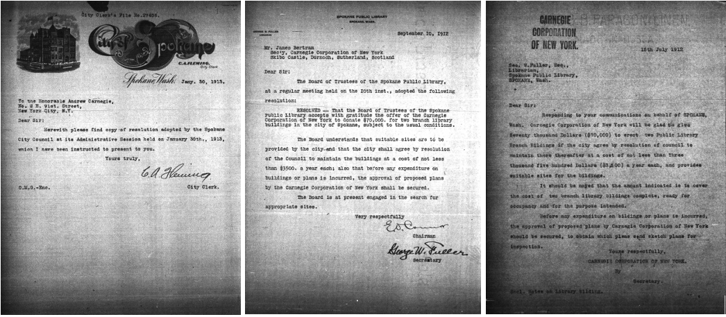 Scans of correspondence