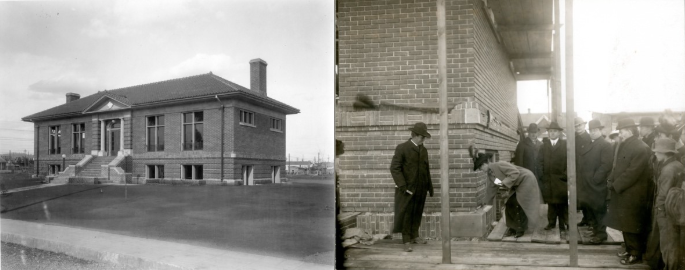 Historic image of original East Side Library